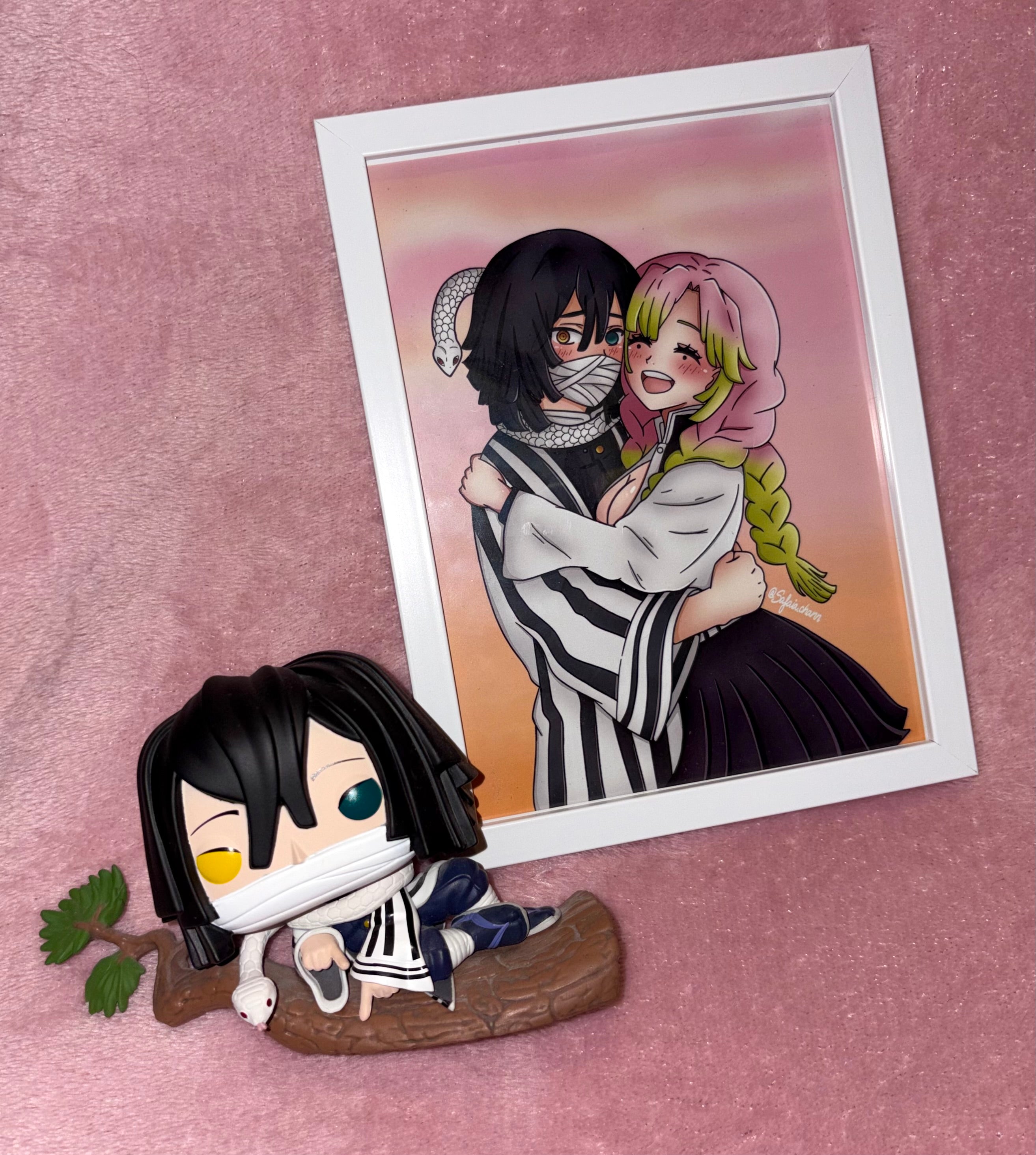 Print Obanai et Mitsuri