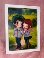 Print Deku et Ochaco